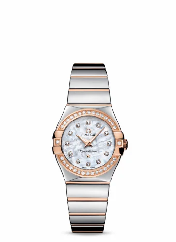 Omega Constellation Quartz 27 Polished Stainless Steel / Red Gold / Diamond / MOP 123.25.27.60.55.005 (12325276055005)